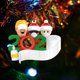 thumbnail image 4 of Adornos con el nombre del árbol de Navidad 2020 Decoraciones colgantes Presidente y muñeco de nieve, 4 of 8