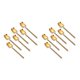thumbnail image 1 of Toystoory Paquete de 6 cucharas de café de acero inoxidable, postre, Chocolate, leche, cucharillas colgantes de mango largo, cuchara para restaurante en Oro 2piezas Toystoory CBP192818, 1 of 6