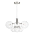 thumbnail image 4 of Meridian M100135NB 6-Light Chandelier in Natural Brass, 4 of 7