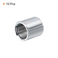 thumbnail image 3 of Unique Bargains Round Coupling Nut M10x1mm 15mm Threaded Sleeve Connector Rod Bar Stud Tube 10 Pack, 3 of 4