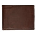 thumbnail image 4 of RFID Blocking Genuine Leather Men's Bifold Wallet Center Flap Credit Card ID  Holder, 4 of 8