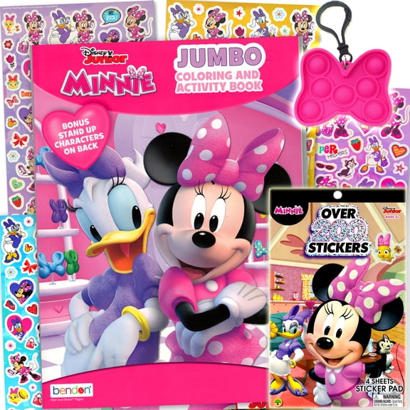 Minnie Mouse Coloring Activity Book and Sticker Set for Kids