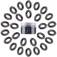 thumbnail image 1 of 1 caja de 100 eslabones de cadena de acrílico, ganchos con forma de C negros, eslabones de cadena giratorios, 1 of 8