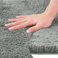 thumbnail image 3 of Unique Bargains Cotton Mat Rug Plush Water Absorbent Luxury Rectangular Machine Washable Gray 16" x 24", 3 of 6