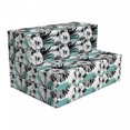 thumbnail image 1 of Floral Foldable Mattress, Exotic Hibiscus on Stripes, 74.8" x 35.4", Grey White Teal, by Ambesonne, 1 of 4