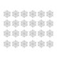 thumbnail image 1 of FELTECHELECTR 24 copos de nieve de plástico blancos para decoración de árboles de Navidad, carnavales y fiestas., 1 of 7