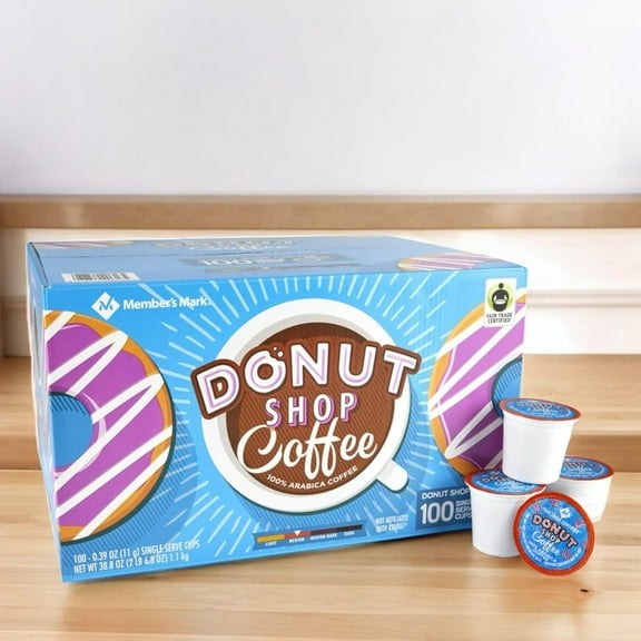 Medium Roast Coffee Pods, Donut Shop, 100 ct.