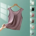 thumbnail image 1 of JDQJBZ Débardeur d'Été Décontracté pour Femmes, camisole pour Femmes, Mode Débardeur d'Été Décontracté Uni Col Rond Ample, 1 of 4