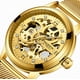 thumbnail image 2 of Reloj mecánico automático con correa de malla para hombre, resistente al agua, luminoso, con diamantes de doble cara, hueco, 2 of 6