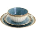 thumbnail image 3 of Gibson Elite Mayfair Bay 12 Piece Stoneware Dinnerware Set in Blue, 3 of 5