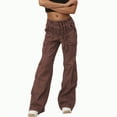 thumbnail image 2 of Jeans for Women 2025 Y2K High Waisted Wide Leg Straight Loose Cargo Denim Jean Pants Womens Jeans Trousers, 2 of 8