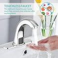 thumbnail image 3 of PROOX Single Hole Touchless Bathroom Faucet With Deck Plate, 3 of 7