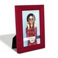 thumbnail image 2 of Grooved 4 in. x 6 in. Red Picture Frame (Set of 2), 2 of 8