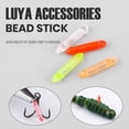 thumbnail image 2 of huanledash 10Pcs Fluorescent Color Plastic Shell Hanging Hole Fishing Rattle Bead Loud 2 Steel Beads Fish Lure Rattle Stick Fishing Accessories, 2 of 7