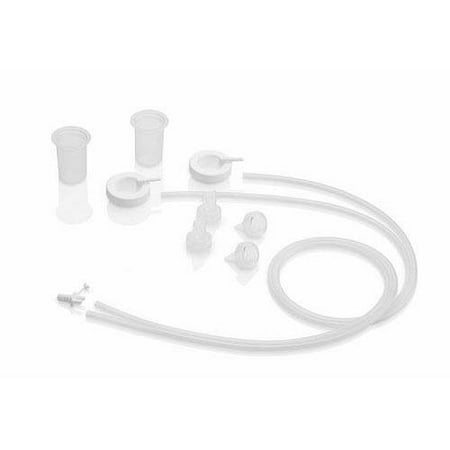 Ameda Spare Parts Kit for Breast Pump Includes: (4) Valves, (2) Silicone Tubing, (2) Silicone Diaphragms, (2) Adapter Caps, (1) Tubing