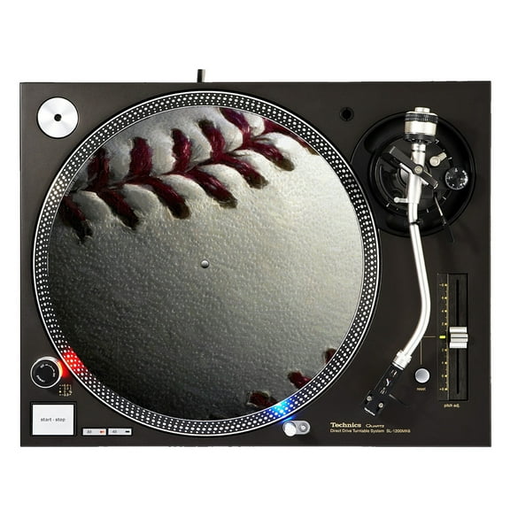 KuzmarK™ 12" DJ Turntable Slipmat - Baseball Painting