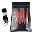 thumbnail image 4 of Bag, Pouch, Hair Stylist Tool with Belt, PU Leather, Stylist ,Comb Clip Shear Clear Red, 4 of 10