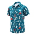 thumbnail image 4 of Gyexs Christmas Hawaiian Shirts for Men Short Sleeve Printed Button Down Beach Shirts, 4 of 4