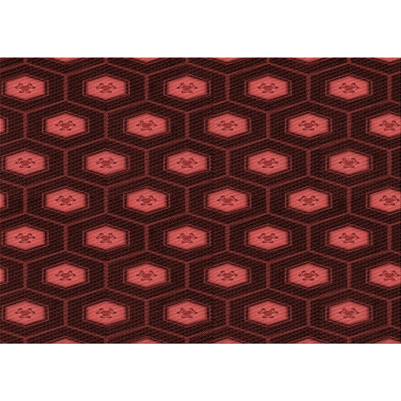 Ahgly Company Indoor Rectangle Patterned Chilli Pepper Red Area Rugs, 2' x 4'