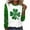 Multicolor4, variant on Sequin Tops for Women St. Patricks Day Printed Long Sleeve Round Neck Shirts Plus Size Casual Pullover Blouse