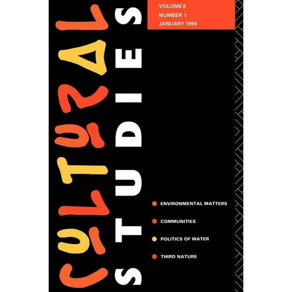 Cultural Studies Journal Cultural Studies: Volume 8, Issue 1, (Paperback)