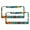 Pattern-331, variant on Light Pink And Amber Flowers License Plate Frame 2 PCS Colorful Floral Licenses Plates Frames Front Licenses Plate Covers Car Tag Frame Car Accessories Aluminum Metal License Plate Cover