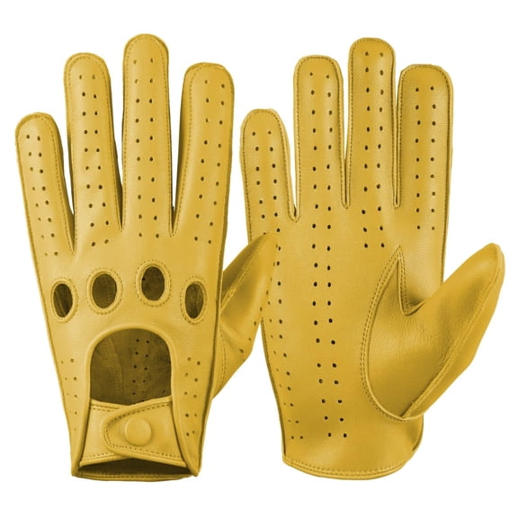 Genuine Leather Driving Gloves for Men