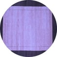 thumbnail image 1 of Ahgly Company Indoor Round Abstract Blue Contemporary Area Rugs, 6' Round, 1 of 4