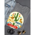 thumbnail image 3 of Cinco De Mayo Viva La Fiesta Shaped T-Shirt Women -Image by Shutterstock, Female Medium, 3 of 4