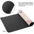 thumbnail image 2 of Pink Mouse Pad 35.4 X 15.7 Inch XXL Modern Abstract Line Art Floral Full Desk Mousepad Extended Large Non-Slip Rubber Base Big Keyboard Mat with Stitched Edges for Gaming Office, 2 of 6