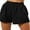 Black, variant on Inevnen Women Casual Cotton Elastic Waist Shorts Loose Lounge Shorts with Pockets Workout Running Yoga Jersey Sweat Shorts