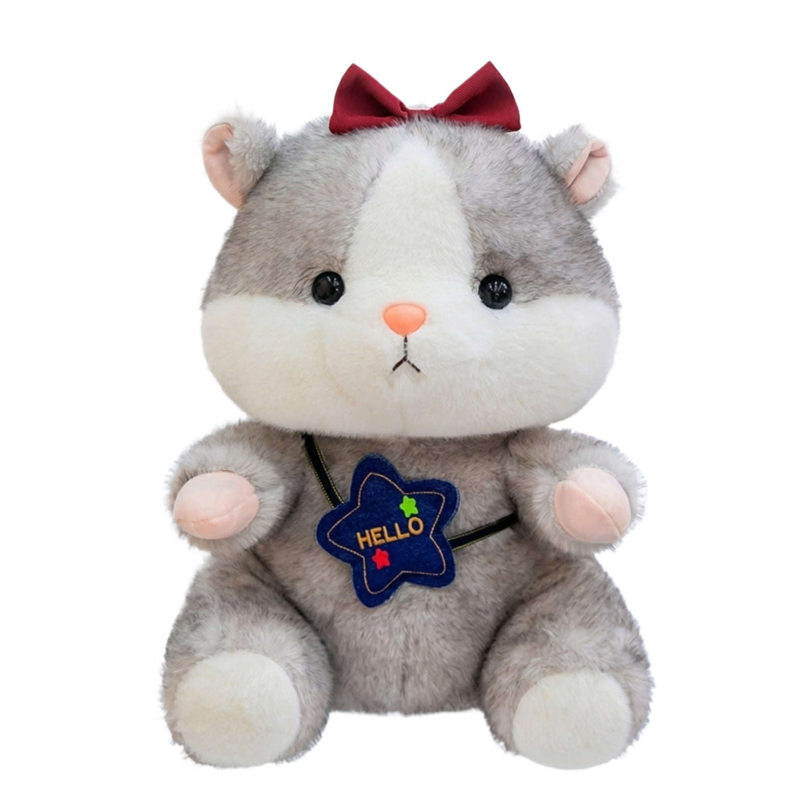 Cute Hamster Stuffed animals toys, Soft Plush Toys for Kids & Adults, Adorable Plushies Sleep Gift, Huggable Stuffed Animals with Realistic Details and Premium Polyester Filling A