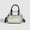 Black and white, variant on Premium Texture Bowling Ita Bag with Display Window for Women and Girls,  New Commuter Handbag Shoulder Crossbody Purse with Stitching Detail in Black and White for Urban Minimalist Style