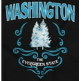 thumbnail image 2 of Cute Washington the Evergreen State Women's Graphic T Shirt Tees Brisco Brands S, 2 of 5