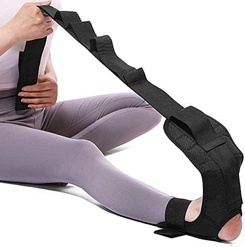 Seenda Foot and Calf Stretcher-Plantar Fasciitis Rehabilitation Training Belt Yoga Stretching Fitness Belt Leg Strain Massage Band Physical Exercise