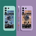 thumbnail image 5 of Case For VIVO S5 S6 S7 S9 S10 S15 S16 S16E T1 V15 V20 V23 PRO 5G Simple Liquid Silicone Case Stylish Luxurious Space Astronauts, 5 of 5