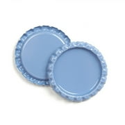 100pcs 1'' Flat Linerless Double Sided Painted Flattened Bottle Caps Craft Color #7