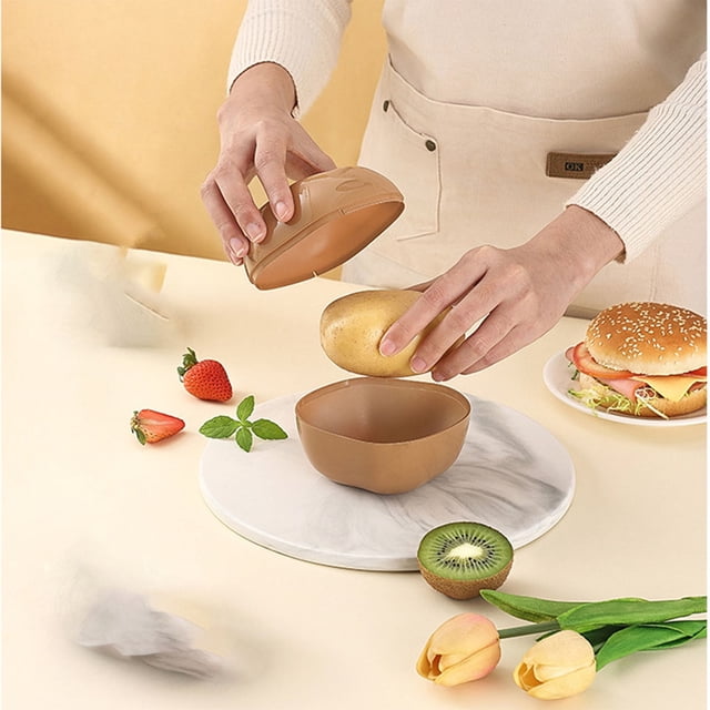 Xhegex - Organizador de patatas, caja para almacenar alimentos, frutas y verduras, dispensador, sellador para refrigerador de cocina, utensilios de cocina, regalo para adultos
