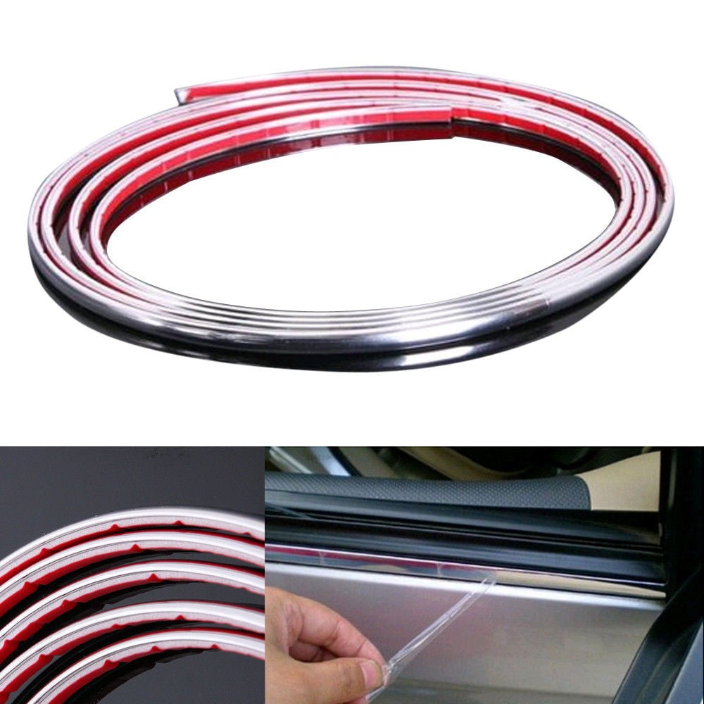 6.5FT Chrome Car Door Edge Strip Guard Protector Moulding Trim Anti