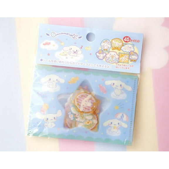 Sanrio Small Storage Bag Hello Kitty My Melody Little Twin Stars Cinnamoroll Handbook Sticker Pack Cartoon Lovely