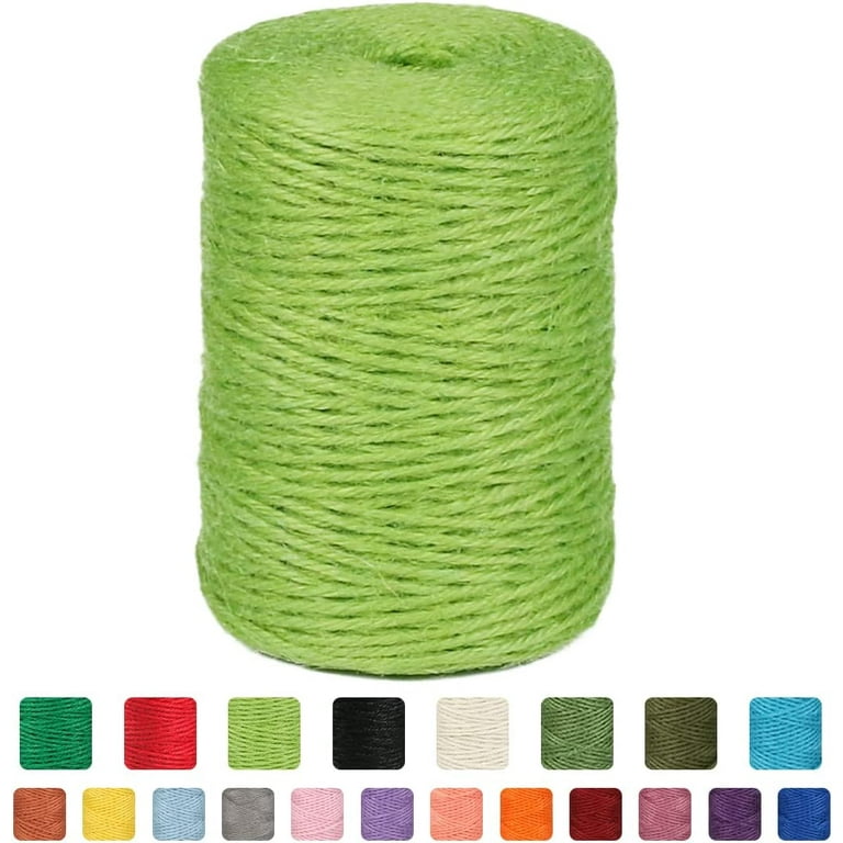 SMART&CASUAL 328Ft Jute Twine String Thin Natural Hemp Twine for Gift  Wrapping C