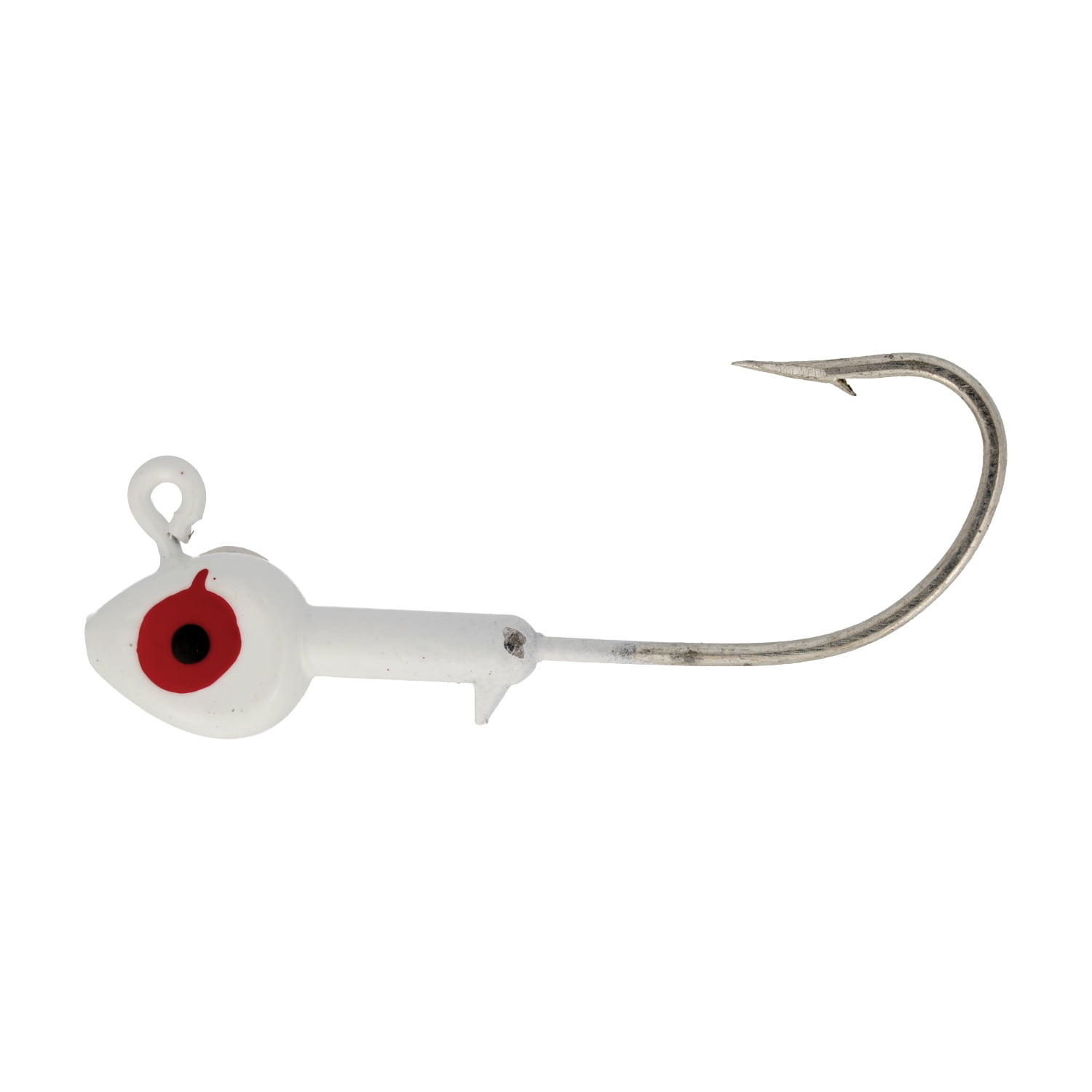 Eagle Claw Lazer Sharp Saltwater Fish Head Fishing Jig, White, 1/4 oz., SWFH14-1
