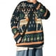 thumbnail image 4 of Suéter navideño para hombre, jersey de punto, informal, holgado, con cuello redondo, estampado 3D, suéter navideño para hombre, 4 of 5