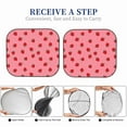 thumbnail image 6 of Xecao Strawberries for Foldable Car Sun Shades (2-Pack) offer sun protection with an easy-fold design for convenient windshield shading., 6 of 7
