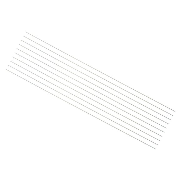 Uxcell Round Metal Rods 0.5mm x 200mm High Speed Steel (HSS) Lathe Bar Stock Tool 10 Pieces