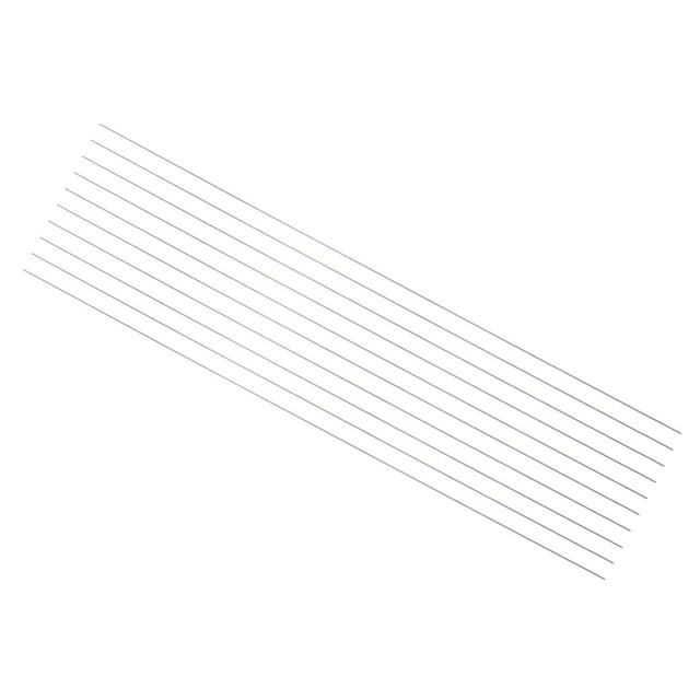 Barras de metal redondas Uxcell 0.5mm x 200mm Herramienta de barra de torno de acero de alta velocidad (HSS) 10 piezas