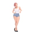 thumbnail image 1 of Figura de chica escala 1:64, modelo en miniatura de , figuras de resina pintadas a mano, decoración de ., 1 of 8
