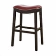 thumbnail image 5 of Julian 30in. H Bar-Height Wood Barstool with Gray Faux-Leather Seat, 5 of 5
