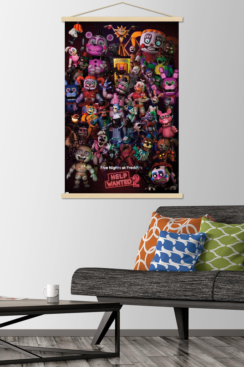 Five Nights at Freddy's: Help Wanted 2 - Group Wall Poster with Magnetic Frame, 22.375" x 34"