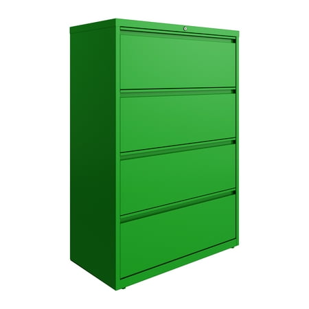 UPC: 0029404242564 | Hirsh 36 Inch Wide 4 Drawer Metal Lateral File Cabinet for Home and Office  Holds Letter  Legal and A4 Hanging Folders  Screamin  Green